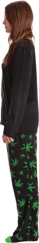 Vista 3 de Just Love - Conjunto de pijama ultrasuave para mujer, camisón, pantalón deportivo y calcetines a juego