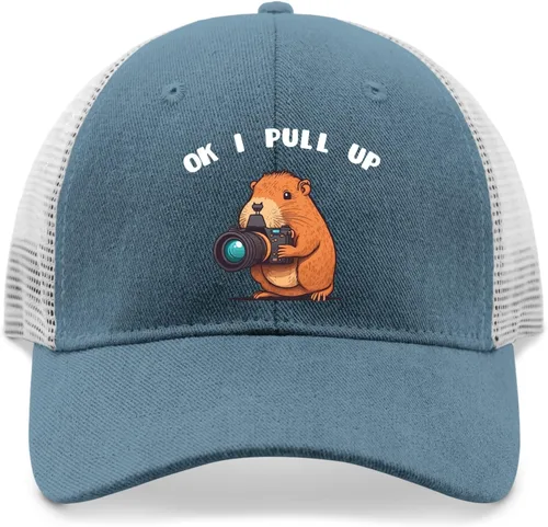 Vista 9 de devor Cap Ok I Pull Up Dad Hat, Graphic Hats for Men