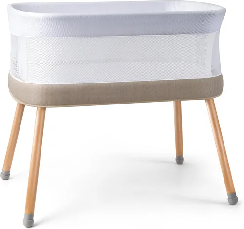 Vista 7 de Cuna mecedora para bebé, moisés eléctrico mecedor, gris claro 3 Atuo Rocking Speed, 5 Melodies & 3 white noise, Supports battery power,Tool-free