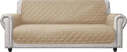 Vista 9 de CHHKON Fundas para muebles, funda de sofá con bolsillos laterales, 100% impermeable, acolchada, protector de muebles para perros, mascotas y sofá