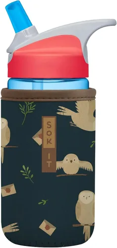 Vista 259 de Sok It BotlSok Funda para botella de agua con cubierta de neopreno aislante (Floral abstracto, se ajusta a CamelBak o Nalgene de 12 onzas)