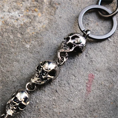 Vista 4 de PINKPIN Skull Wallet Chains for Men Pants Chain Jean Chains Belt Chain Biker Chain Skull Chains Halloween Costumes Decor Pocket Chains Punk Heavy