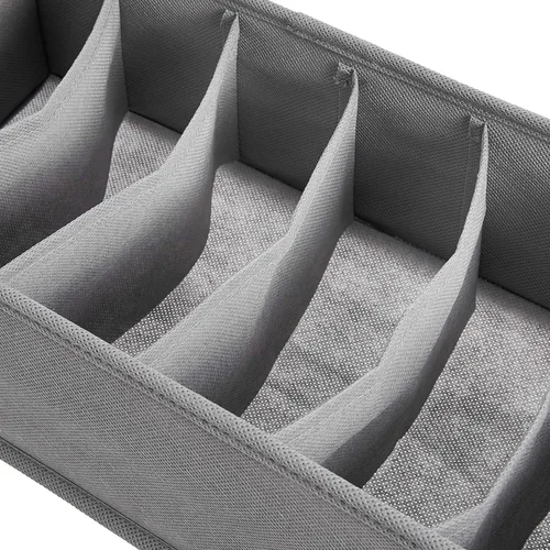Vista 3 de Amazon Basics Organizador de cajones profundos para ropa, cajas de almacenamiento plegables para calcetines, ropa interior y artículos de bebé