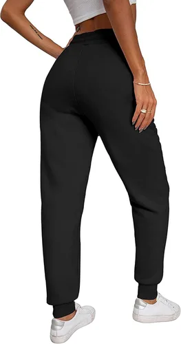 Vista 3 de Yeokou - Pantalones deportivos de vellón con forro de sherpa para mujer
