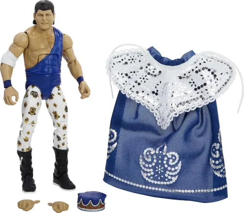 Vista 3 de WWE Jerry "The King" Lawler Elite Collection Series # 82 Figura de acción, 6 pulgadas/15,24 cm, regalo planteable, coleccionable para fans de 8 años