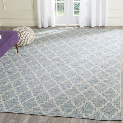 Vista 9 de SAFAVIEH Montauk Collection - Alfombra decorativa, 2 pies 3 pulgadas x 3 pies 9 pulgadas, beige y marfil, hecho a mano, de algodón enrejado, ideal