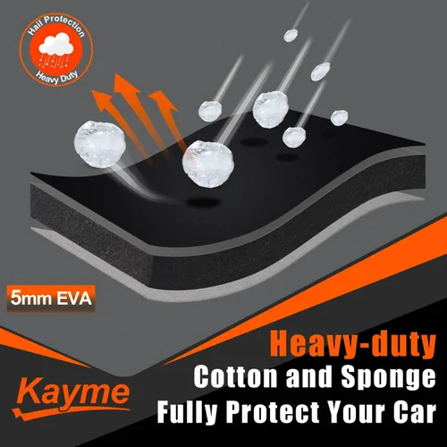 Vista 2 de Kayme Cubierta de coche SUV protector de granizo para Toyota C-HR