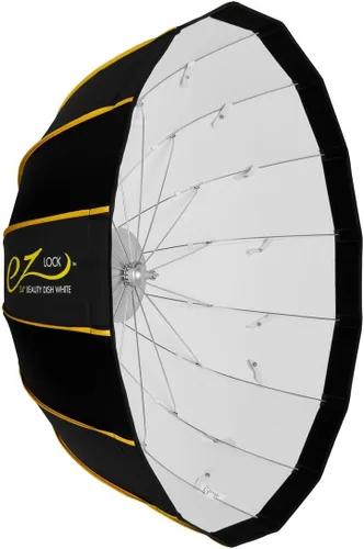 Vista 10 de Glow EZ Lock - Caja de luz para plato de belleza de 25 pulgadas para luces de montaje Bowens, interior plateado, marco de liberación rápida EZ Lock
