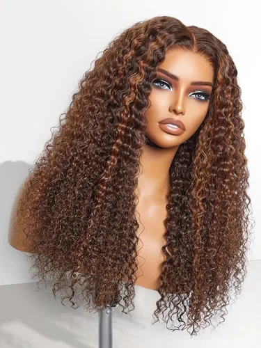 Vista 13 de LUVME HAIR Pelucas de cabello humano rizado sin pegamento de 6 pulgadas, precortadas, indetectable, HD, encaje Bob, peluca corta y rizada con ondas
