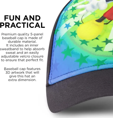 Vista 4 de Disney Boys Baseball Cap Mickey Mouse Adjustable Toddler Hat Ages 2-4 Or Boy Hats for Kids Ages 4-7