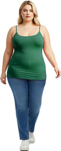 Vista 295 de Emmalise Camisola larga casual básica para mujer, con tirantes ajustables, top en capas