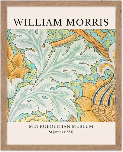 Vista 58 de Poster Master Impresión Vintage del Ladrón de Fresas - Póster Retro de William Morris - Arte de Patrón Floral - Regalo para Hombres y Mujeres
