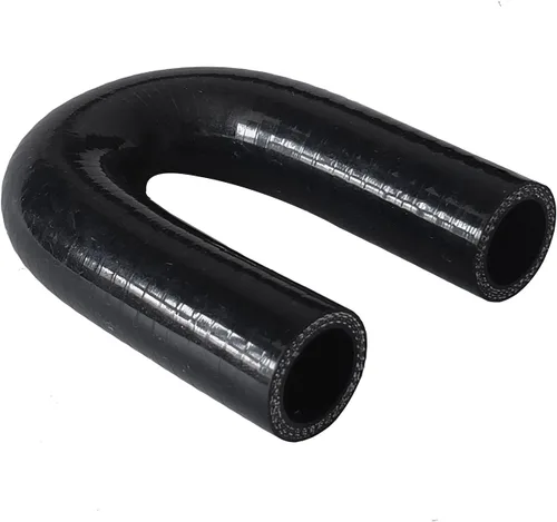 Vista 3 de ID 1" pulgadas 0.984 in manguera de acoplador forma de curva U codo de 180 grados alta temperatura 4 capas de silicona reforzada intercooler