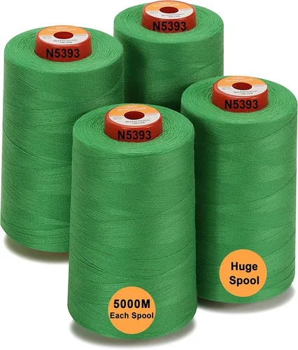 Vista 30 de New brothread - 30 opciones - 2 conos grandes de 5500Y (5000M) cada uno de hilo de poliéster hilado multiusos 40S/2 (Tex27) para serger, overlock