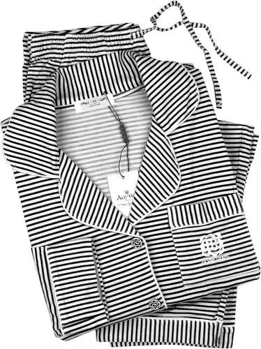 Vista 5 de N Nora Twips - Pijama suave de manga larga para mujer con botones, tallas XS-XXL