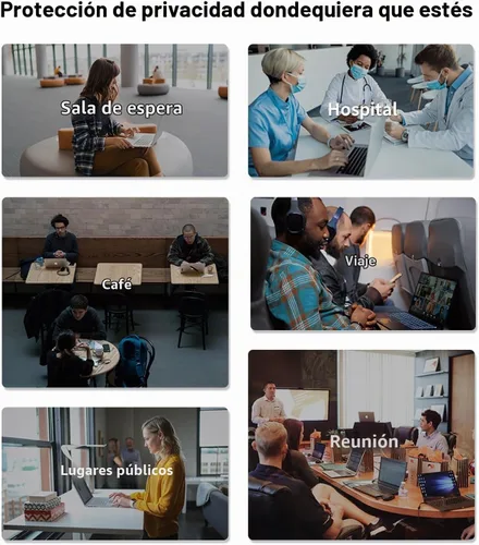 Vista 6 de F FORITO Protector de pantalla de privacidad de 360° compatible con MacBook Pro de 13 pulgadas (2016, 2017, 2018, 2019, 2020, 2021, 2022, M1, M2)