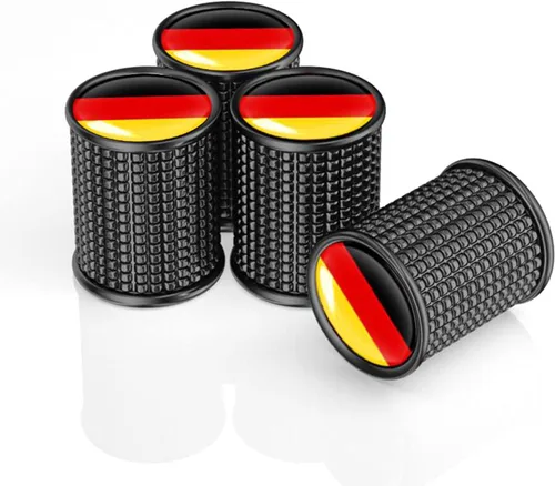 Vista 8 de 4 piezas tapas metálicas para vástago de válvula de neumático de automóvil, tapas de vástago de válvula automática, tapas de vástago de válvula
