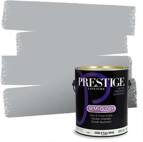 Vista 50 de Prestige Paints - 2 en 1, pintura base y pintura de exterior, P400-D-SW7053