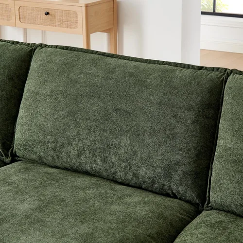 Vista 5 de Sofá modular combinado de bricolaje, juego de sofá en forma de L de 110.2 pulgadas para muebles de sala de estar, juego de muebles para la sala de 3