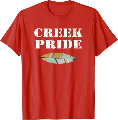 Vista 76 de Creek Native American Pride - Camiseta, Negro, S