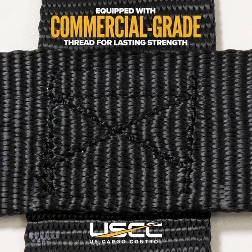 Vista 9 de US Cargo Control E Track - Red de carga para remolque de 82" x 42", red de carga ajustable de alta resistencia con Cambuckles para sistemas E-Track