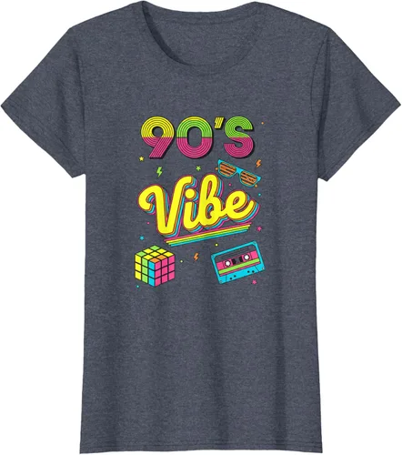 Vista 88 de 90s Nostalgia Retro Apparel - 90'S Vibe Retro T-Shirt Negro