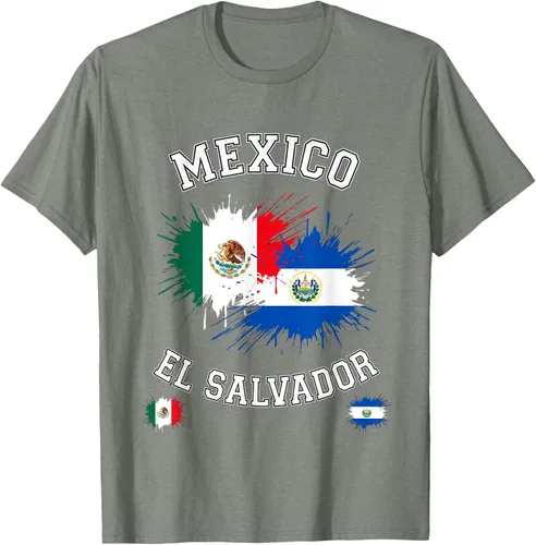 Vista 75 de Camiseta de recuerdo de la bandera vintage de El Salvador de México