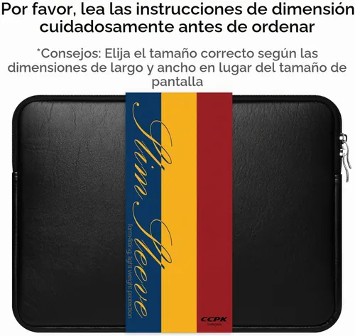 Vista 2 de CCPK Funda para laptop para MacBook Pro de 15 pulgadas, funda acolchada de transporte 2020 2019 2016, compatible con Apple Mac A1990 A1707 15.6 Negro