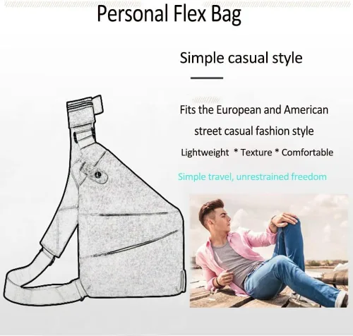 Vista 2 de Habysedu North Carry - Bolsa delgada Valcen de bolsillo personal para viajes, bolsa cruzada antirrobo para mujeres y hombres, Negro -, Mochilas