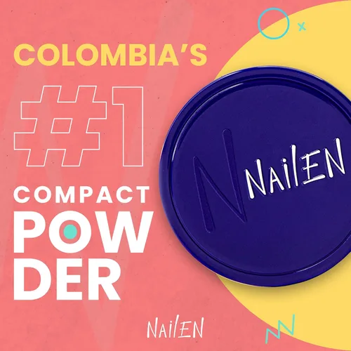 Vista 8 de Nailen Base de maquillaje compacta en polvo con acabado mate, control de brillo, cobertura completa, ideal para todo tipo de piel y aspecto de cara