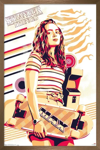 Vista 15 de Trends International Netflix Stranger Things: Season 3 - Póster de pared máximo, 14.725 x 22.375 pulgadas, versión enmarcada de madera de granero
