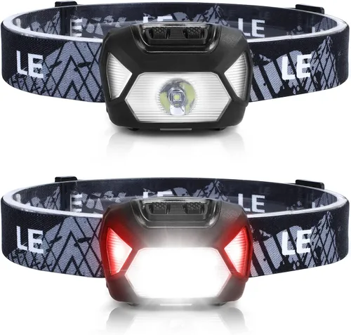 Vista 10 de Lepro 320015 Farolero a Batería - Faro LED Super Brillante de 1300Lux con Luz Roja, Faros IPX4 Impermeables para Camping al Aire Libre, Senderismo
