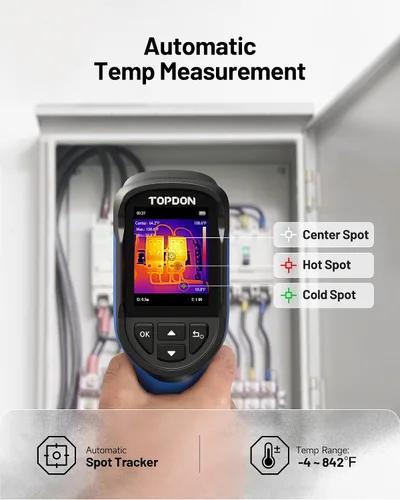 Vista 6 de TOPDON TC004 Mini cámara termográfica, resolución TISR de 240 x 240 Azul
