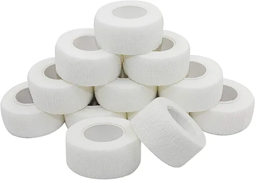 Vista 43 de Cinta de vendaje autoadhesiva, cinta elástica autoadherente, cinta médica, cinta atlética/cinta veterinaria, 1 pulgada, 5 yardas, 12