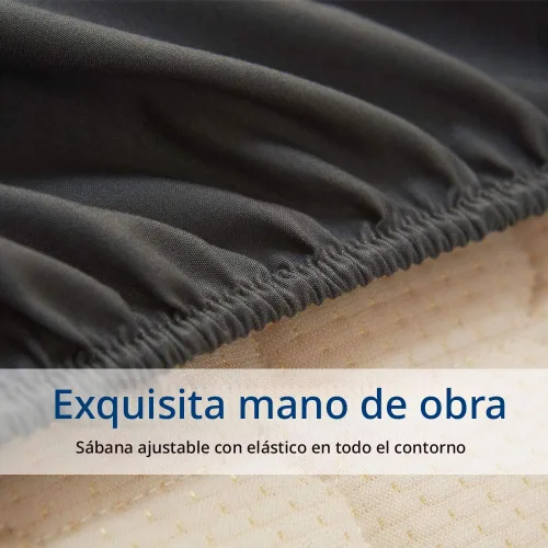 Vista 7 de SONORO KATE Juego de sábanas de cama de microfibra súper suave de 1800 hilos, sábanas egipcias de lujo con bolsillo profundo de 16 pulgadas Gris
