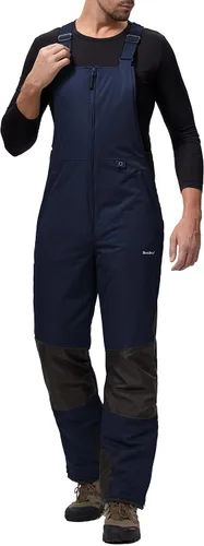 Vista 2 de Mens Snow Bibs Ski Waterproof Windproof Insulated Overalls Snowboard Pants Winter