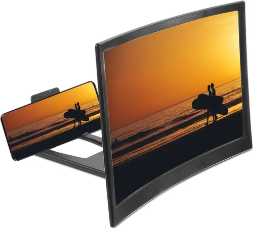 Vista 7 de MECCANIXITY Lupa de pantalla de 12 pulgadas para teléfono celular, proyector de aumento 3D HD, soporte amplificador de pantalla para todos