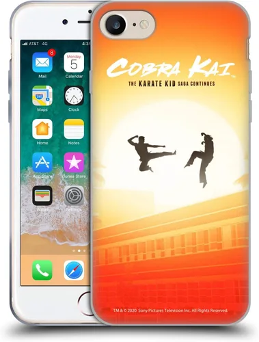 Vista 38 de Head Case Designs Funda de gel suave con licencia oficial de Cobra Kai Gold Medal Graphics compatible con Apple iPhone 7 Plus/iPhone 8 Plus
