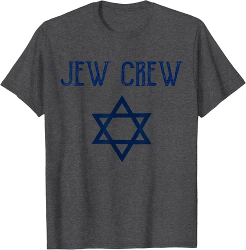 Vista 42 de Camiseta Jew Crew Jewish Star, gris, S
