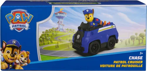 Vista 8 de Paw Patrol, Chase’s Patrol Cruiser, Toy Car with Collectible Action Figure