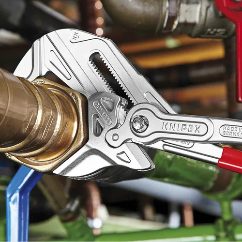 Vista 6 de KNIPEX Juego de llaves de alicates de 5 piezas con llave de alicates XL de 16 pulgadas en rollo de herramientas