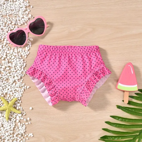 Vista 5 de HINTINA Traje de baño de manga larga para bebé recién nacida con sombrero