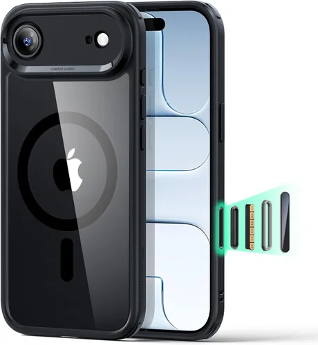 Vista 27 de ESR Funda para iPhone 14 Plus, compatible con MagSafe, protección de grado militar a prueba de golpes, resistente al amarillamiento, funda magnética