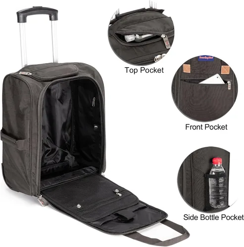 Vista 3 de JetBlue Airlines - Bolsa de viaje para debajo del asiento de 17 x 13 x 8 pulgadas, adecuada para las principales aerolíneas, incluyendo Spirit