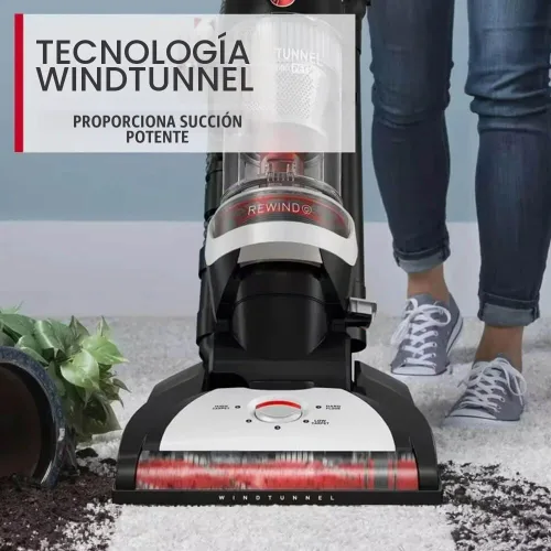 Vista 4 de Hoover UH71320VFR WindTunnel - Aspiradora vertical para mascotas sin bolsa, color blanco
