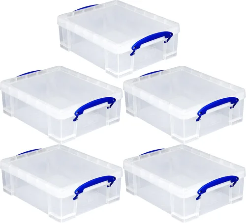 Vista 7 de Caja de 8,1 litros realmente útil, transparente