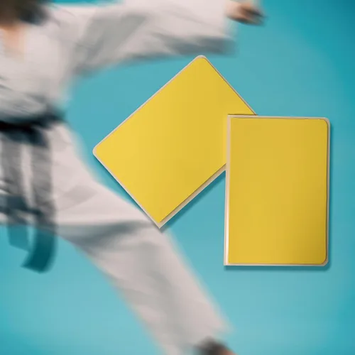 Vista 5 de Trademark Innovations Equipo de entrenamiento de artes marciales Tabla de romper tablas de karate para romper tablas de taekwondo 4 niveles