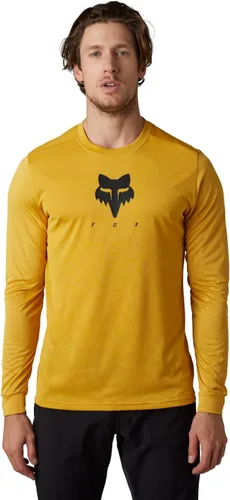 Vista 5 de Fox Racing Jersey Ranger Tru Dri LS para bicicleta de montaña para hombre Negro