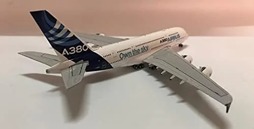 Vista 3 de JC Wings Airbus Industrie Posee El Sky A380 F-WWDD 1/400 Diecast Avión Modelo Avión
