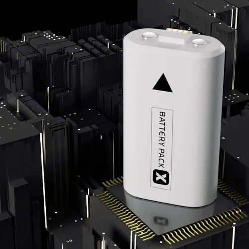 Vista 7 de Uwayor Paquete de 2 baterías recargables para Xbox OneSeries, 1400 mAh para Xbox OneOne SOne XOne EliteXbox Series SSeries X Controller (blanco)